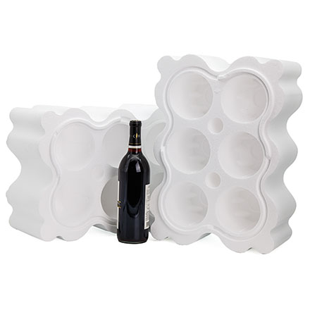 12 Bottle Foam Wine Shipper Insert - 750ml